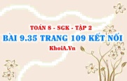 Bài 9.35 trang 109 Toán 8 Kết nối tri thức Tập 2